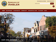 Tablet Screenshot of boroughofambler.com